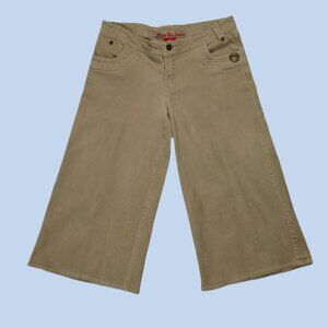 vintage y2k corduroy gaucho capris - size 7/8